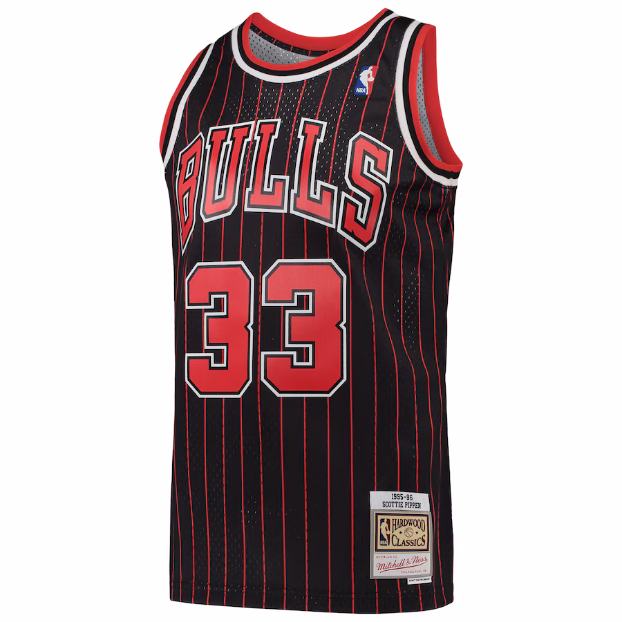 Scottie Pippen Chicago Bulls Mitchell & Ness Hardwood Classics Swingman Jersey - Black