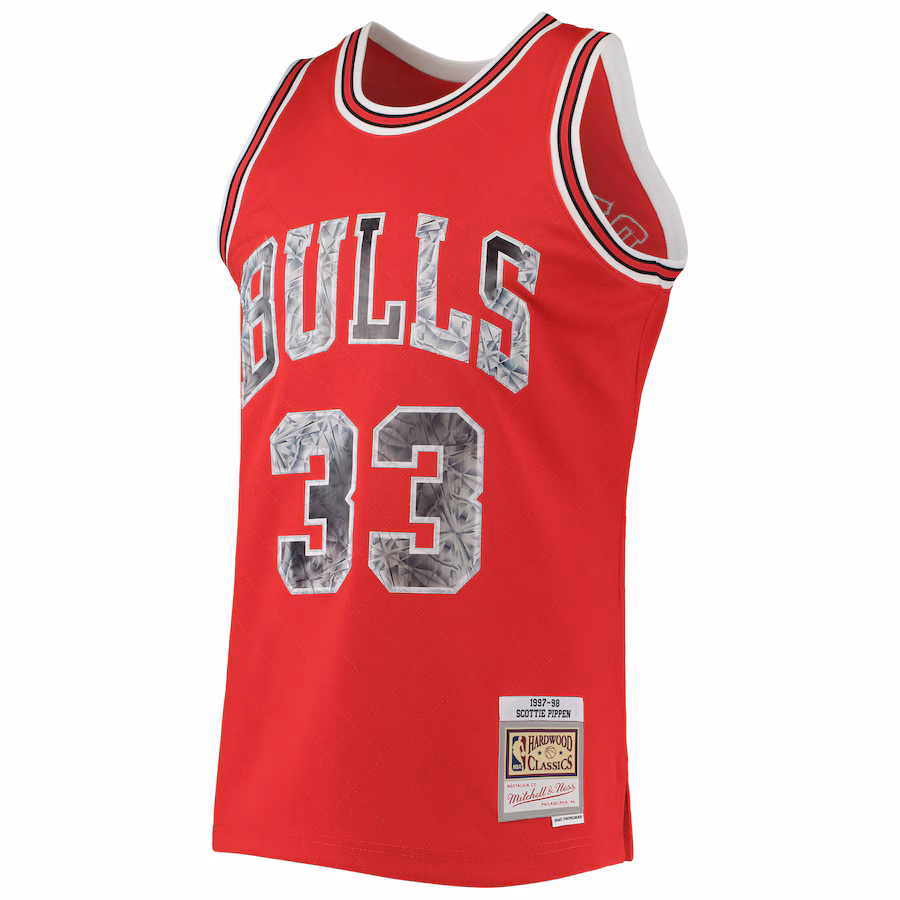 Camiseta Scottie Pippen Chicago Bulls Mitchell & Ness 1997/98 Hardwood Classics NBA 75º Aniversario Diamond Edition