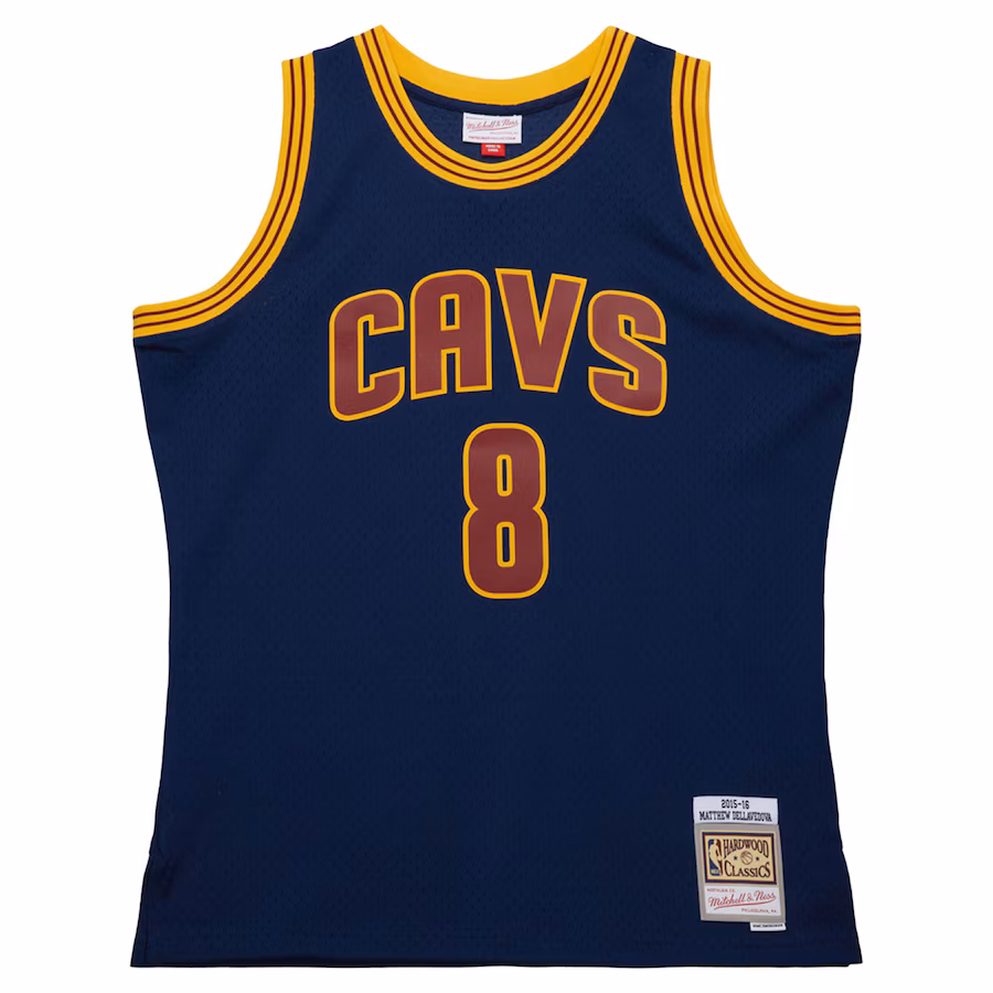 LeBron James Cleveland Cavaliers Mitchell & Ness Youth 2015/16 Hardwood Classics Swingman Jersey - Navy Blue