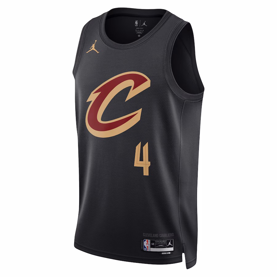 Evan Mobley Cleveland Cavaliers Jordan Brand Unisex Swingman-Jersey - Statement Edition - Schwarz