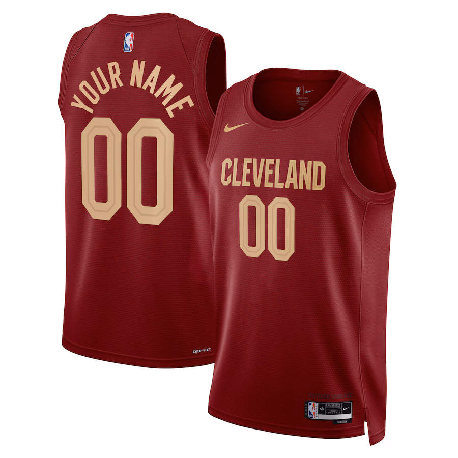 Cleveland Cavaliers Unisex Swingman Customized Jersey - Icon Edition - Burgundy