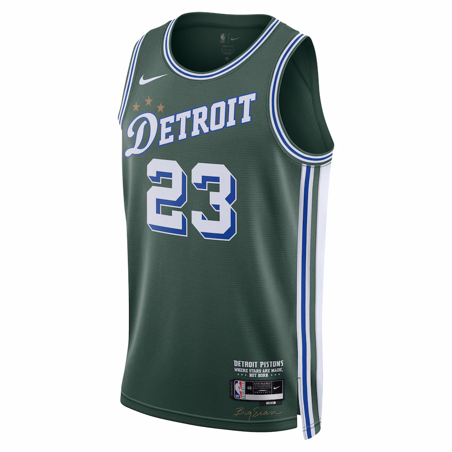 Jaden Ivey, Camiseta Swingman 2022/23 de los Detroit Pistons - Edición Ciudad - Verde