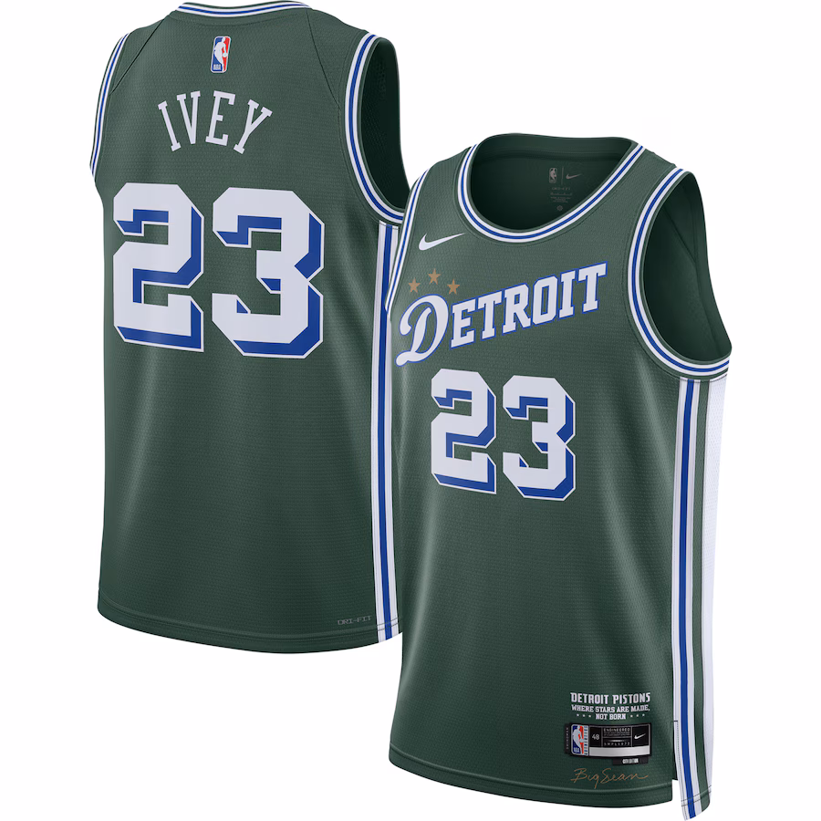 Jaden Ivey, Detroit Pistons 2022/23 Swingman Jersey - City Edition - Green