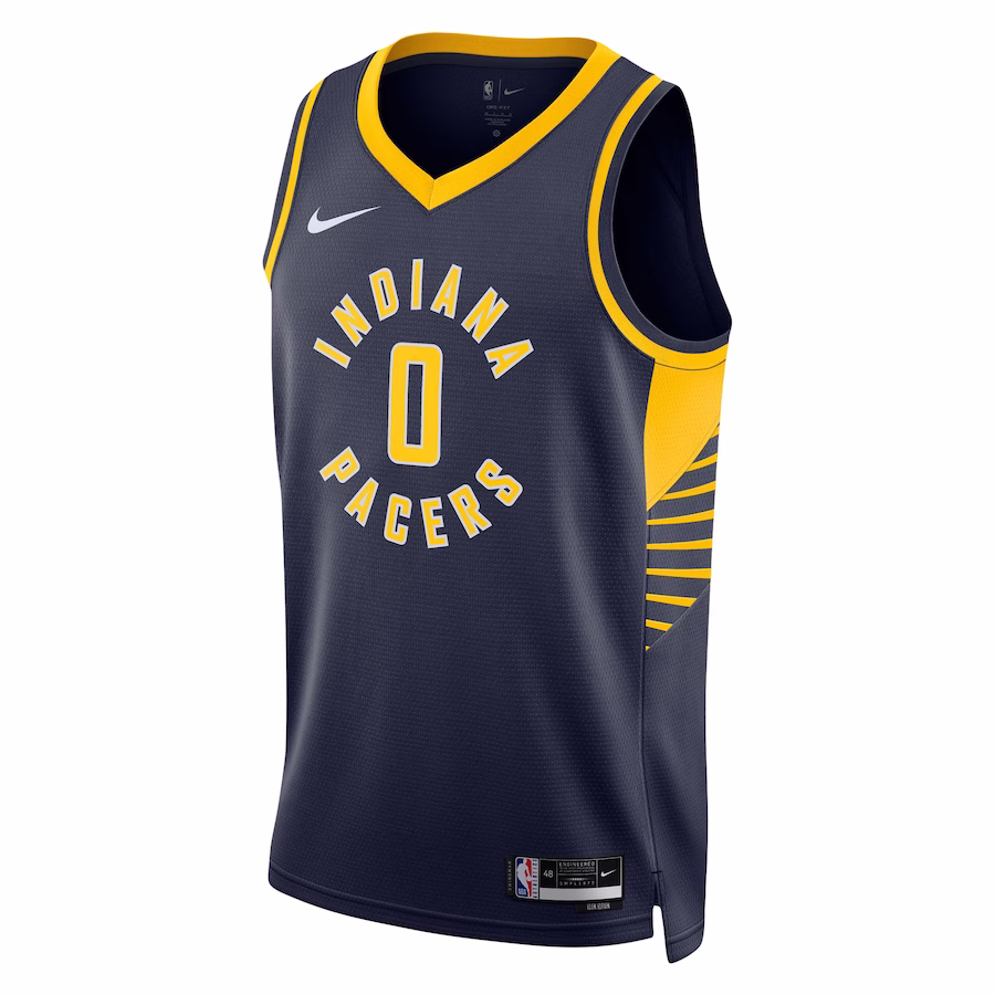 Tyrese Haliburton, Indiana Pacers Unisex Swingman Jersey - Icon Edition - Navy Blue