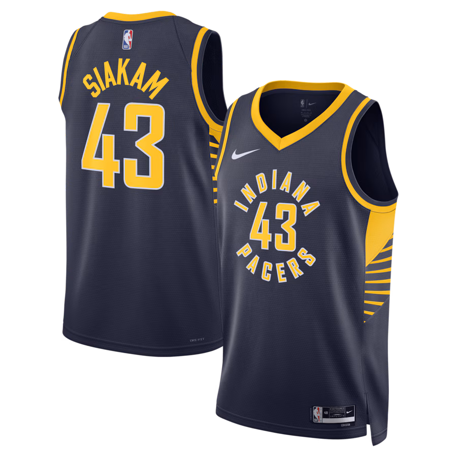 Pascal Siakam, Indiana Pacers Unisex Swingman Jersey - Icon Edition - Navy Blue
