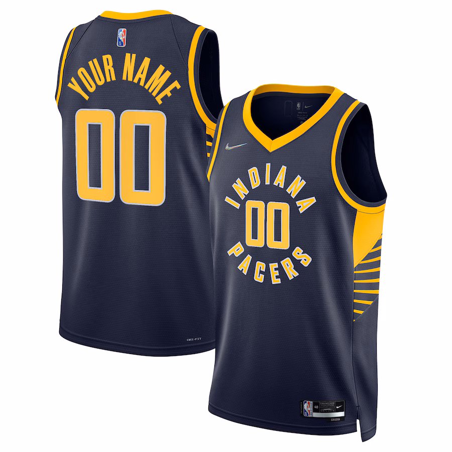 Indiana Pacers 2021/22 Diamond Swingman Custom Jersey - Icon Edition - Navy Blue