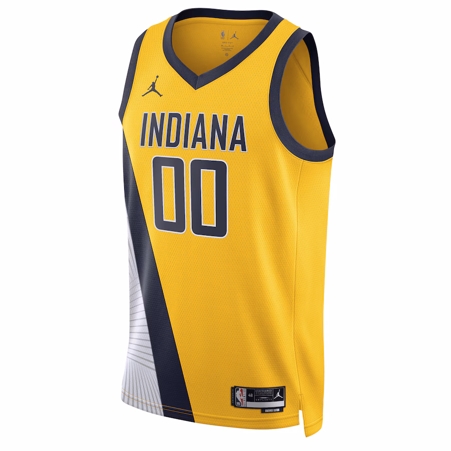 Indiana Pacers Jordan Brand Unisex 2022/23 Season Swingman Custom Jersey - Statement Edition - Yellow