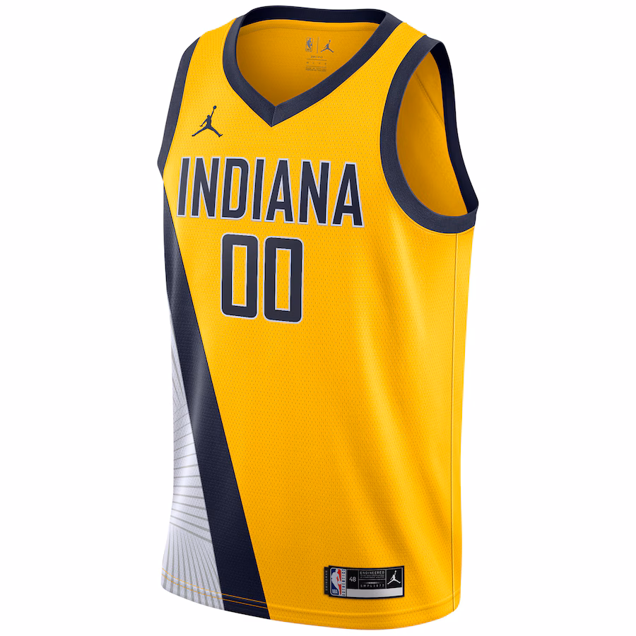 Indiana Pacers Jordan Brand Swingman maßgeschneidertes Trikot - Statement-Edition - Gold