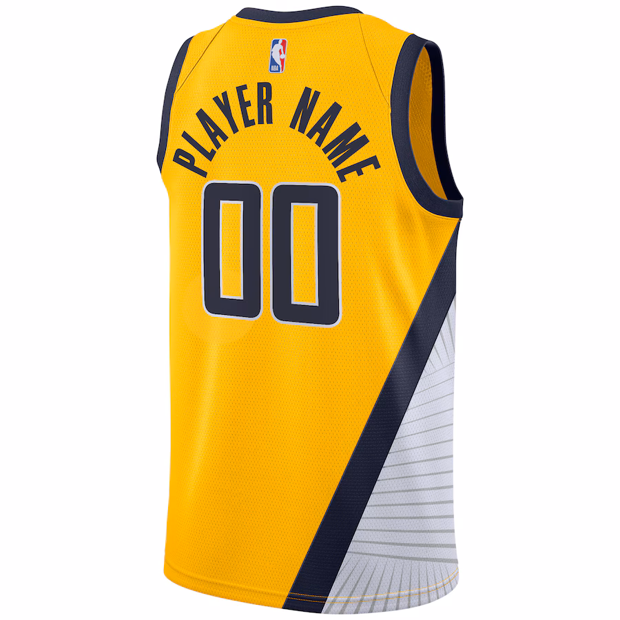 Indiana Pacers Jordan Brand Swingman maßgeschneidertes Trikot - Statement-Edition - Gold