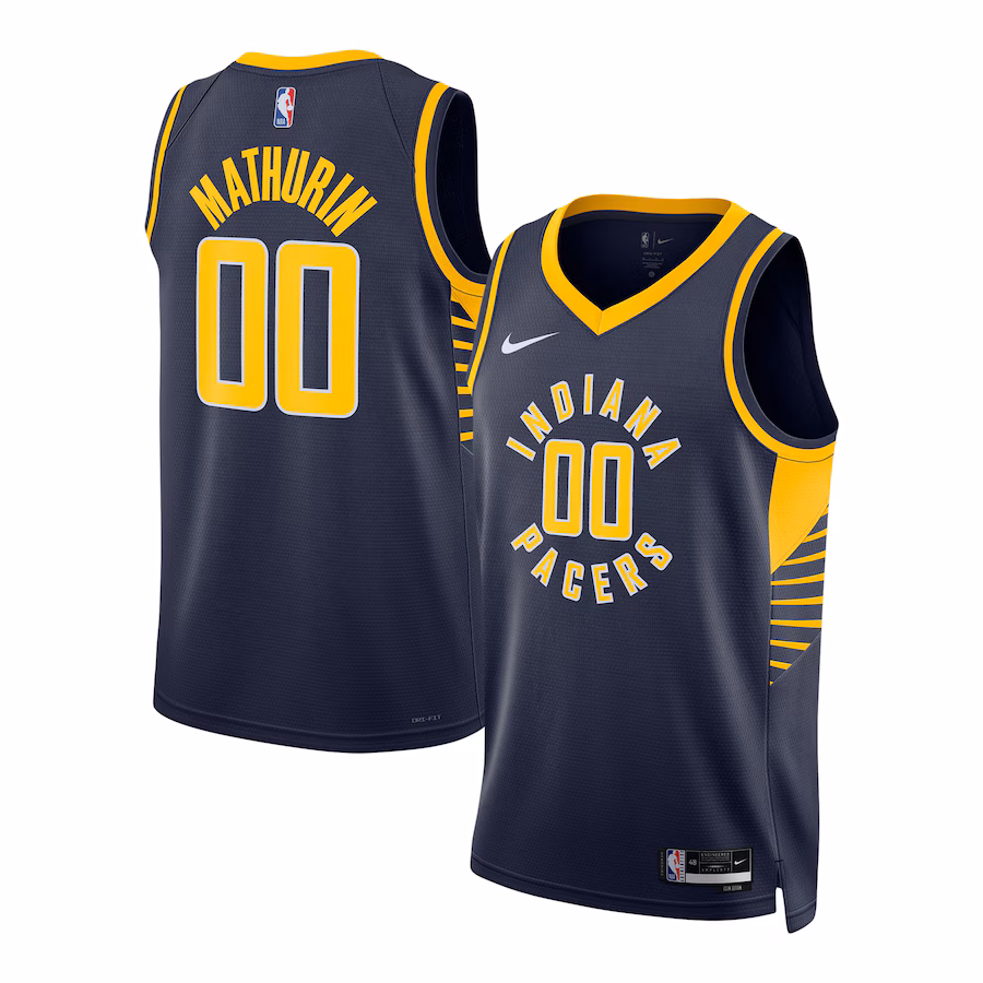 Bennedict Mathurin, Indiana Pacers Nike Unisex Swingman Jersey - Icon Edition - Navy Blue