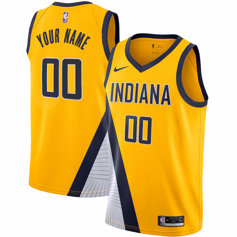 Indiana Pacers 2019/20 Custom Swingman Jersey - Statement Edition - Yellow