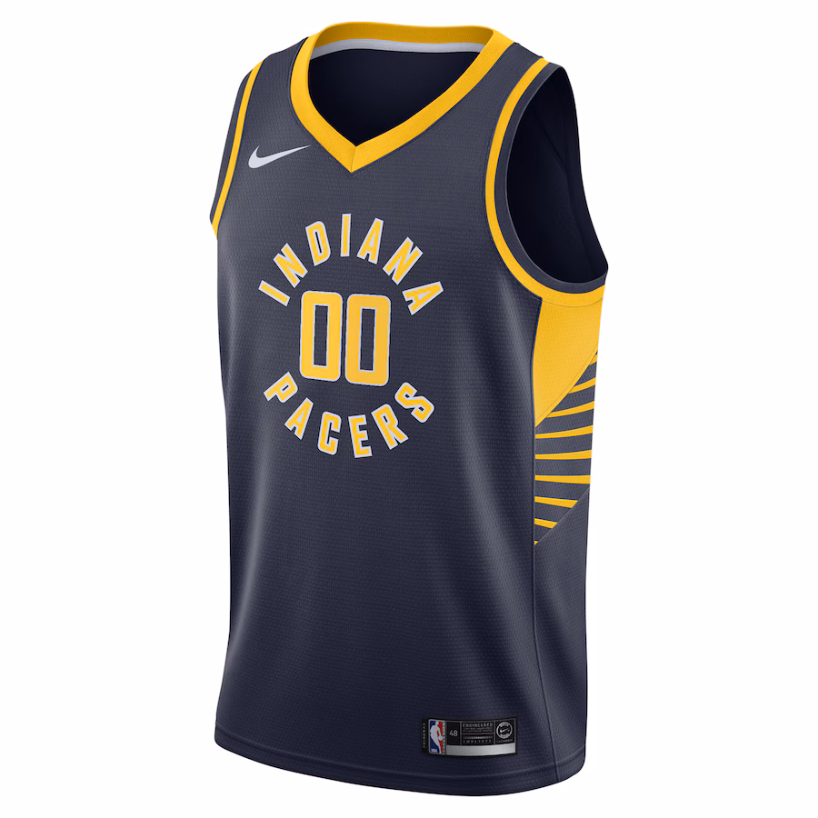 Indiana Pacers Swingman Custom Jersey - Navy Blue - Icon Edition