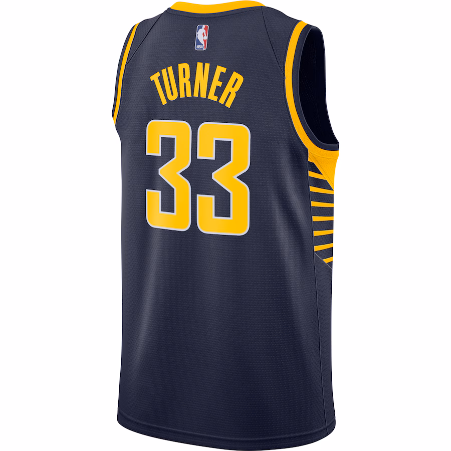 Myles Turner, Indiana Pacers Swingman-Trikot - Icon-Edition - Marineblau