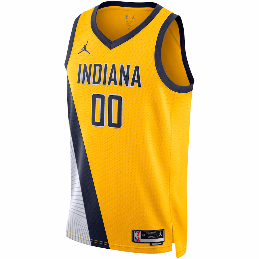 Bennedict Mathurin, Maillot Swingman pour hommes et femmes de la marque Jordan des Indiana Pacers - Édition Déclaration - Or