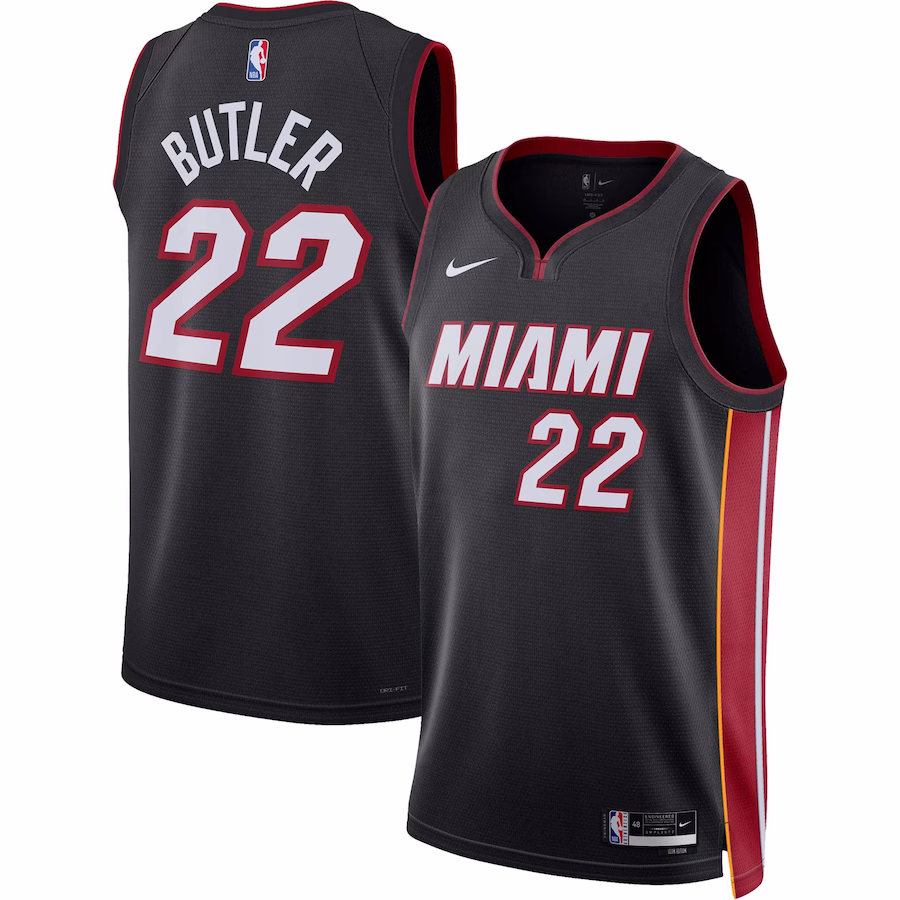 Jimmy Butler, Miami Heat Nike Unisex Swingman-Trikot - Icon-Edition - Schwarz