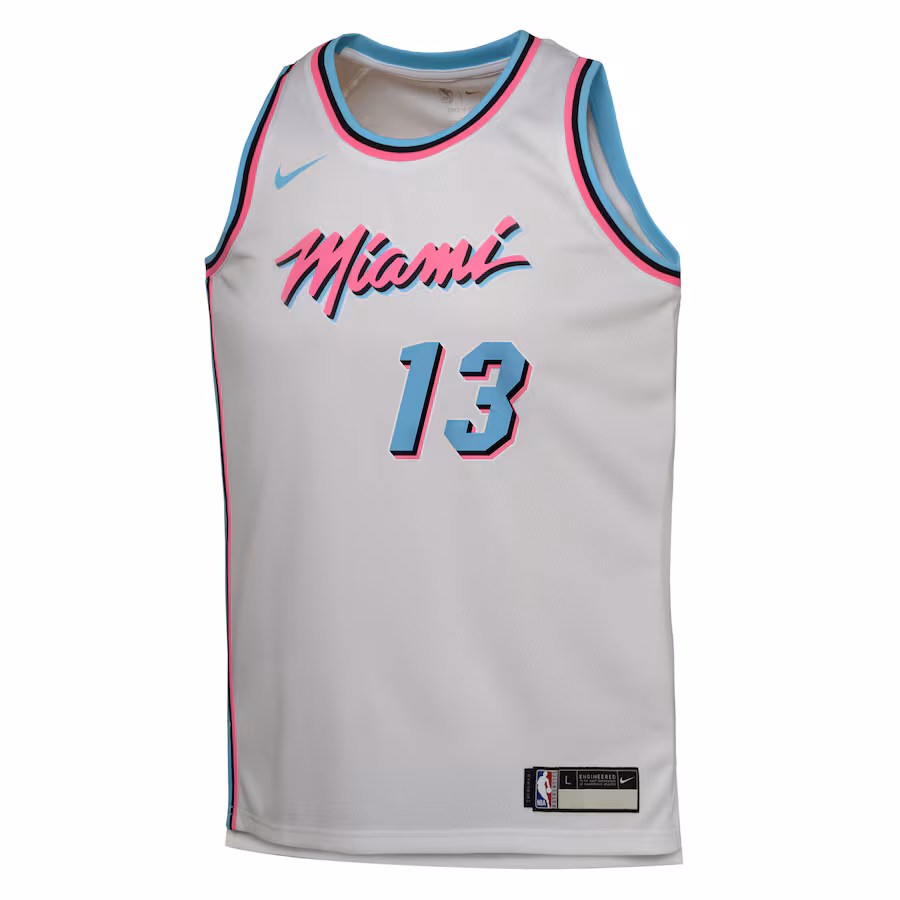 Camiseta Miami Heat Bam Adebayo Juvenil 2024/25 City Edition Swingman