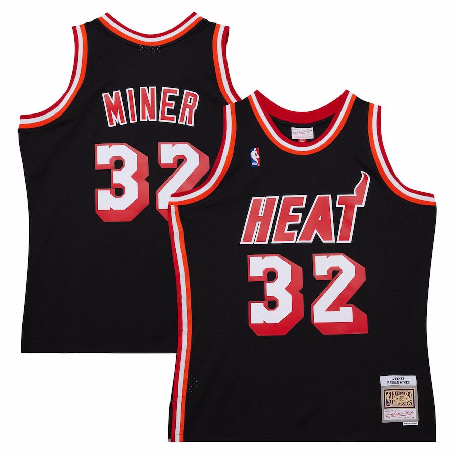 Harold Miner Miami Heat Mitchell & Ness 1992/93 Hardwood Classics Swingman Jersey