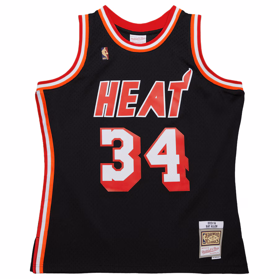 Ray Allen Miami Heat Mitchell & Ness 2013/14 Swingman Hardwood Classics Jersey