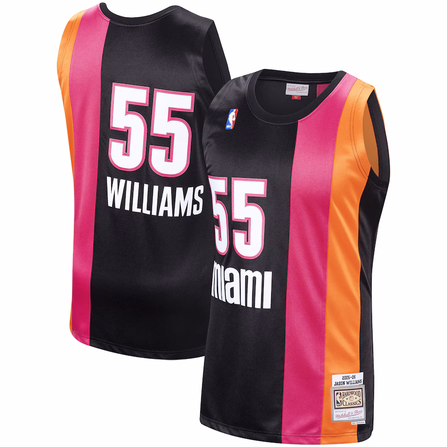 Jason Williams Miami Heat Mitchell & Ness 2005/06 Swingman Hardwood Classics Trikot