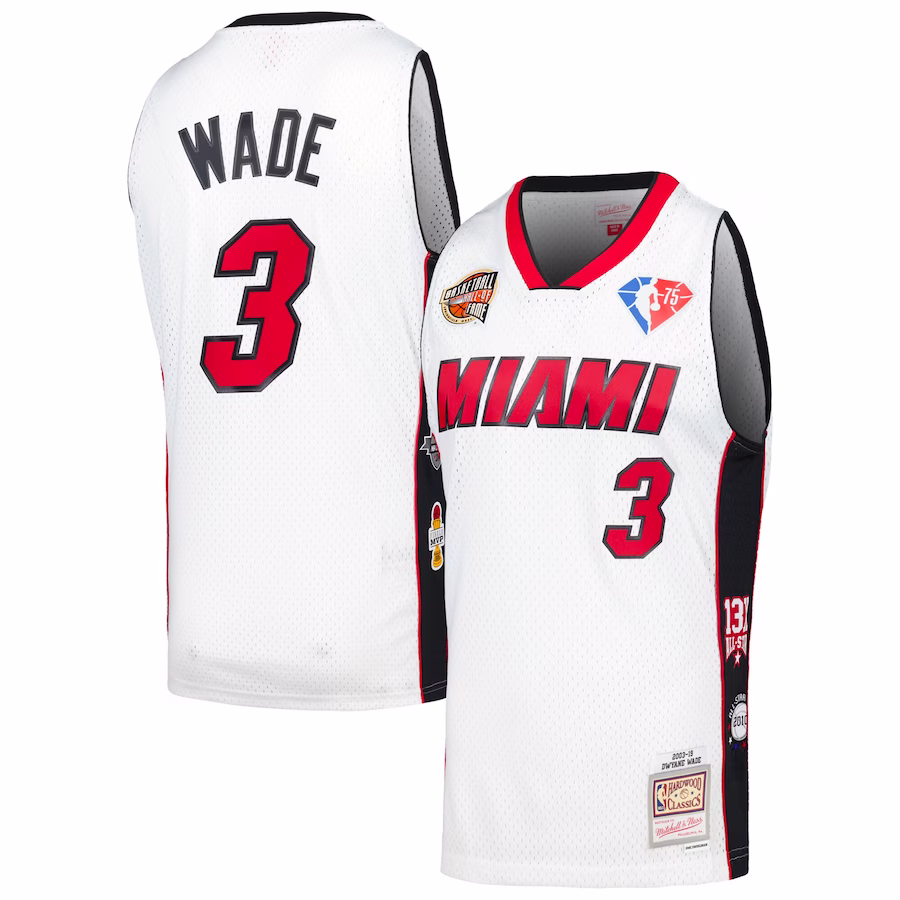 Dwyane Wade Miami Heat Mitchell & Ness Unisex Hall of Fame Klasse 2023 Retro Swingman Trikot