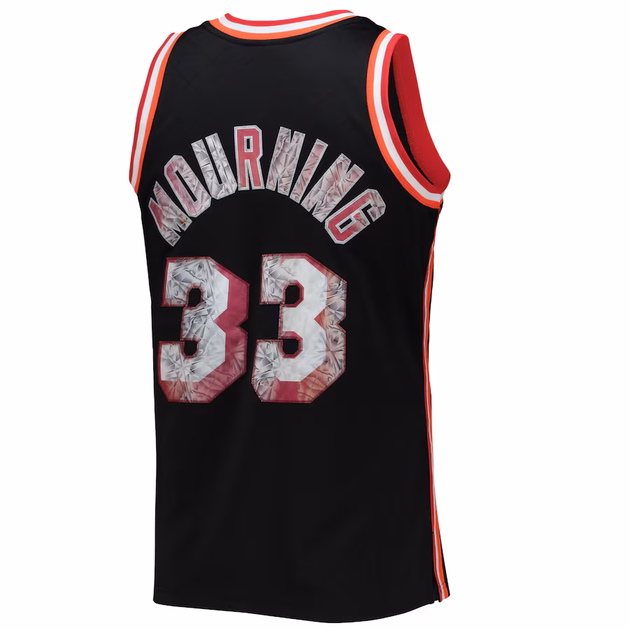 Alonzo Mourning Miami Heat Mitchell & Ness 1996/97 Hardwood Classics NBA 75. Jubiläum Diamond Swingman Trikot