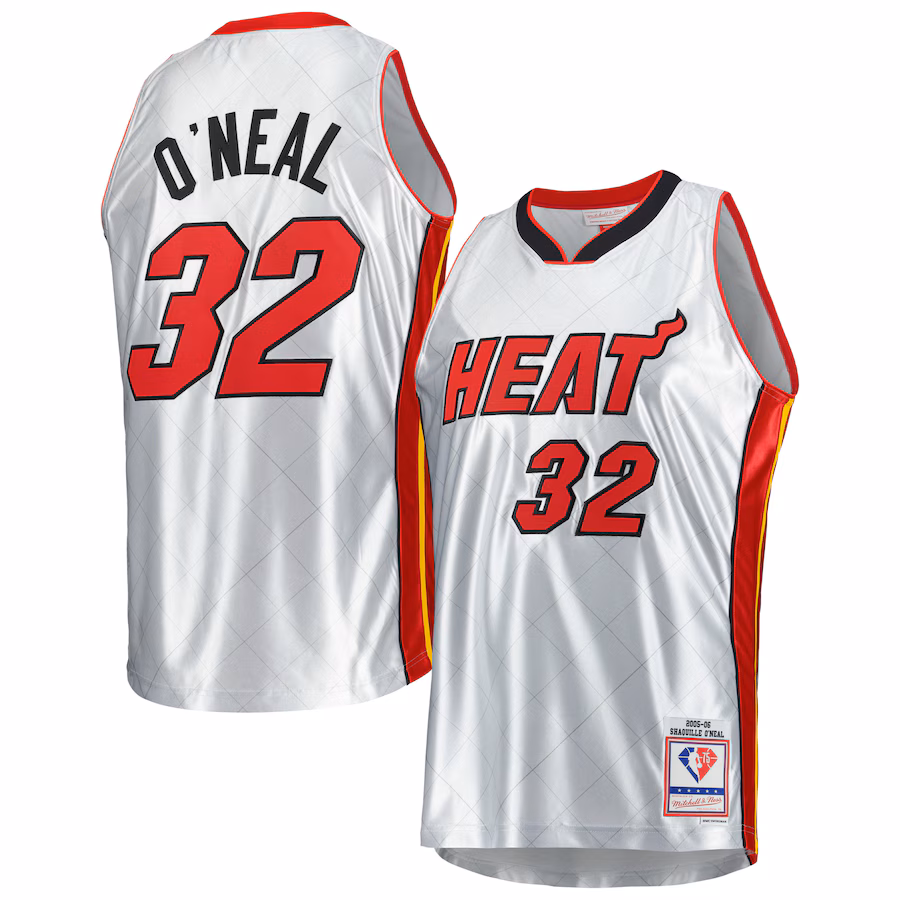 Shaquille O’Neal Miami Heat Mitchell & Ness 2005/06 Hardwood Classics 75. Jubiläum Trikot