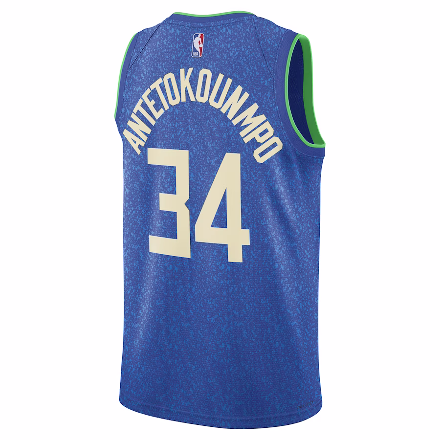 Giannis Antetokounmpo Milwaukee Bucks Unisex 2023/24 City Edition Jersey