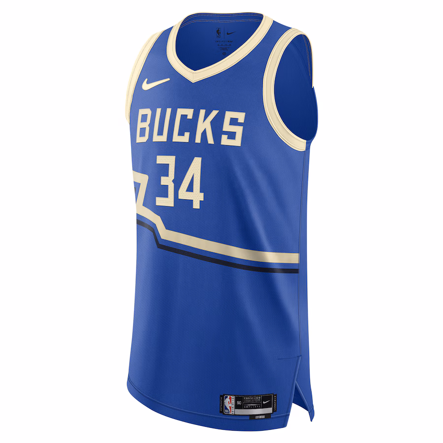 Giannis Antetokounmpo Milwaukee Bucks 2024/25 City Edition Jersey