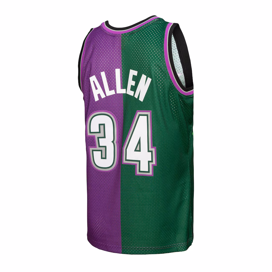 Ray Allen Bucks Mitchell & Ness 1996-97 HWC Swingman Jersey