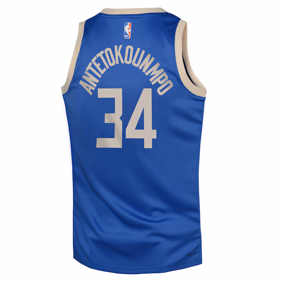 Giannis Antetokounmpo Milwaukee Bucks Youth 2024/25 City Edition Jersey