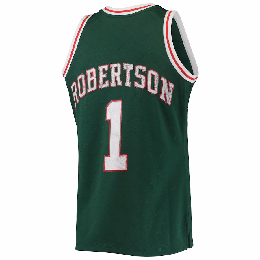 Maglia Diamond NBA 75º anniversario Hardwood Classics Mitchell & Ness Milwaukee Bucks Oscar Robertson 1996/97