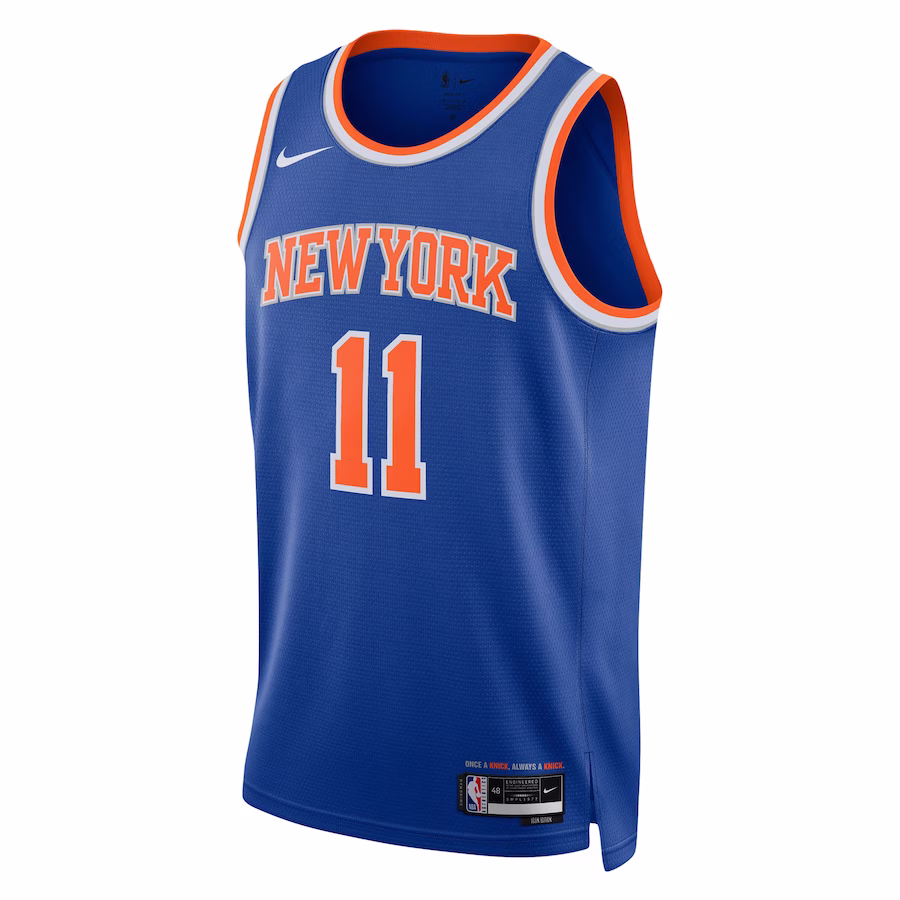 Jalen Brunson, camiseta Swingman neutra de los New York Knicks - Edición de ícono, Azul