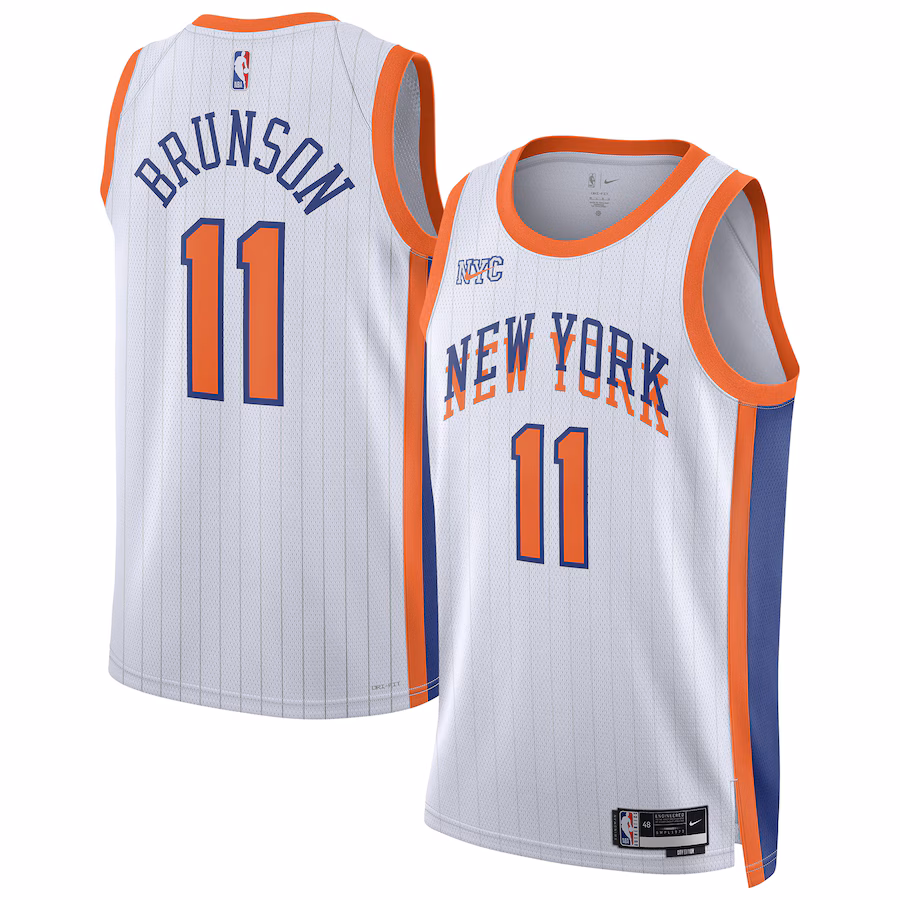 Jalen Brunson New York Knicks 2024/25 City Edition Jersey White