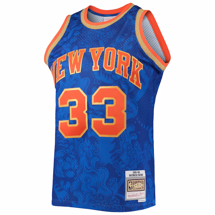 Patrick Ewing New York Knicks Mitchell & Ness Hardwood Classics 1991/92 Lunar New Year Jersey