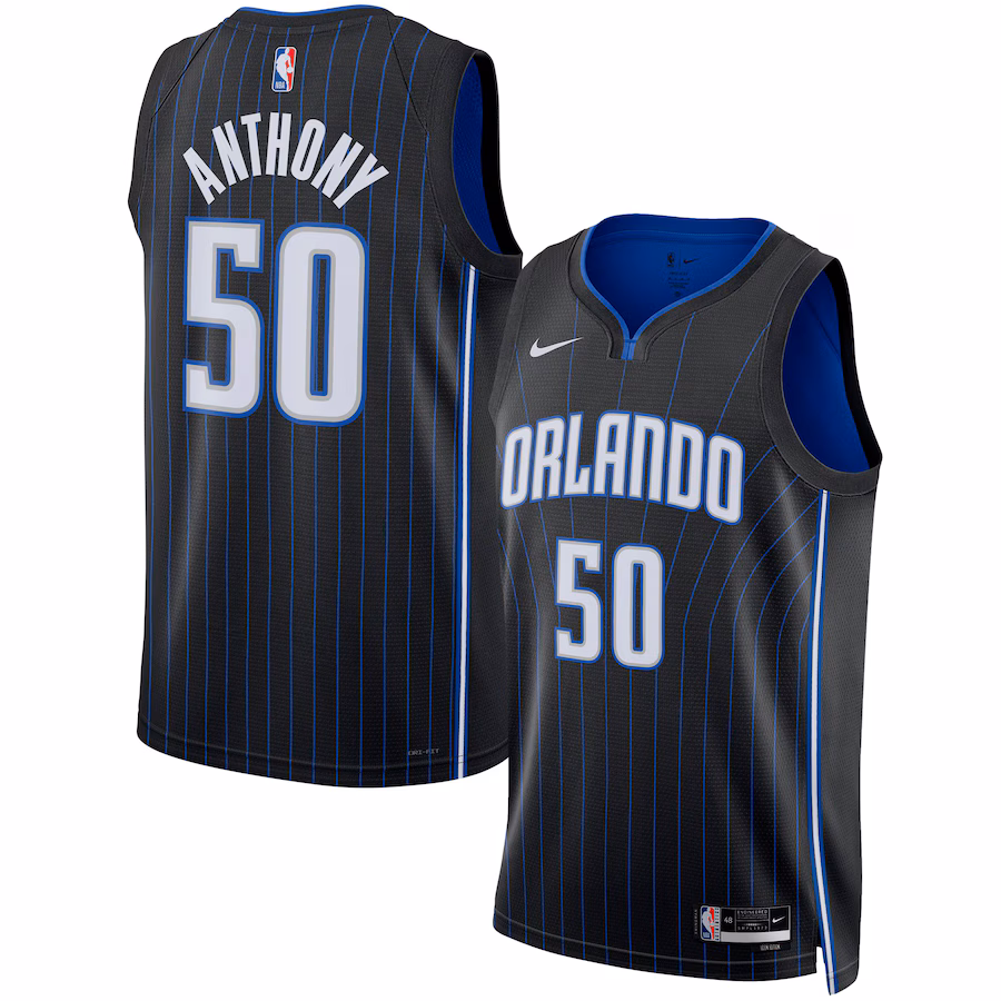 Cole Anthony, Orlando Magic Unisex Swingman Jersey - Icon Edition - Black