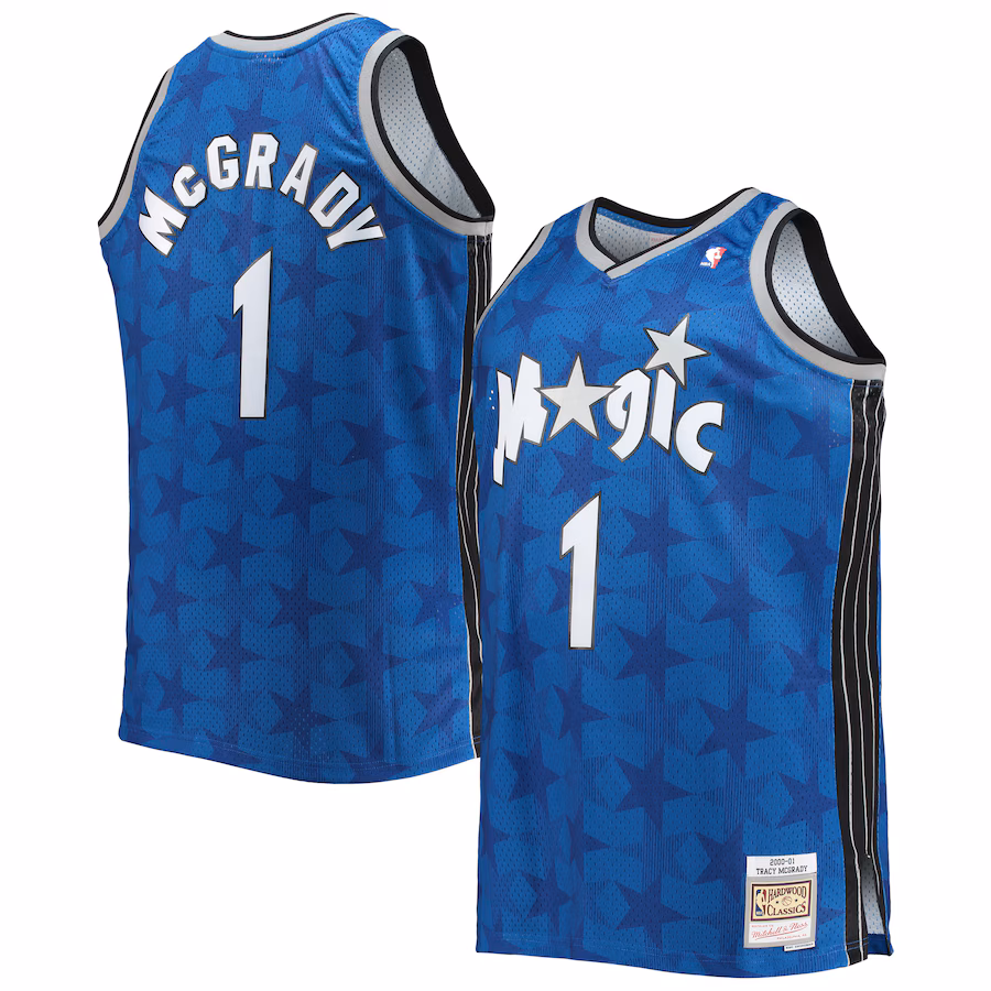 racy McGrady, Orlando Magic Mitchell & Ness Big & Tall 2000/01 Hardwood Classics Swingman Jersey - Blue