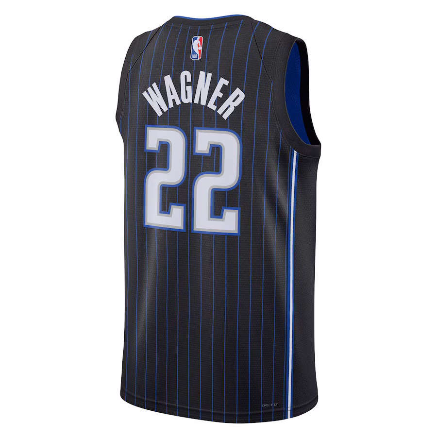 Franz Wagner, Maglia Swingman Unisex degli Orlando Magic - Edizione Icona - Nero