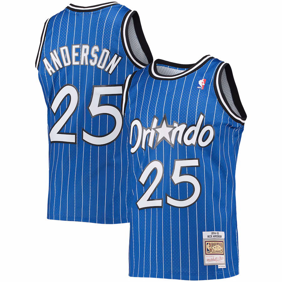 Nick Anderson, Orlando Magic Mitchell & Ness 1994/95 Classic Edition Swingman Jersey - Blue