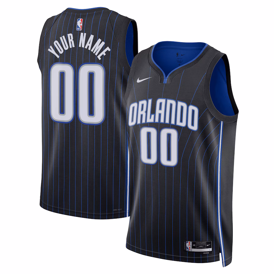 Orlando Magic Unisex Swingman Customized Jersey - Icon Edition - Black