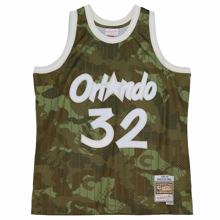 Shaquille O’Neal Orlando Magic Mitchell & Ness 1994/95 Hardwood Classics Ghost Green Swingman Jersey
