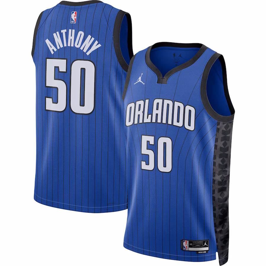 Cole Anthony, Orlando Magic Jordan Brand Unisex Swingman Jersey - Statement Edition - Blue