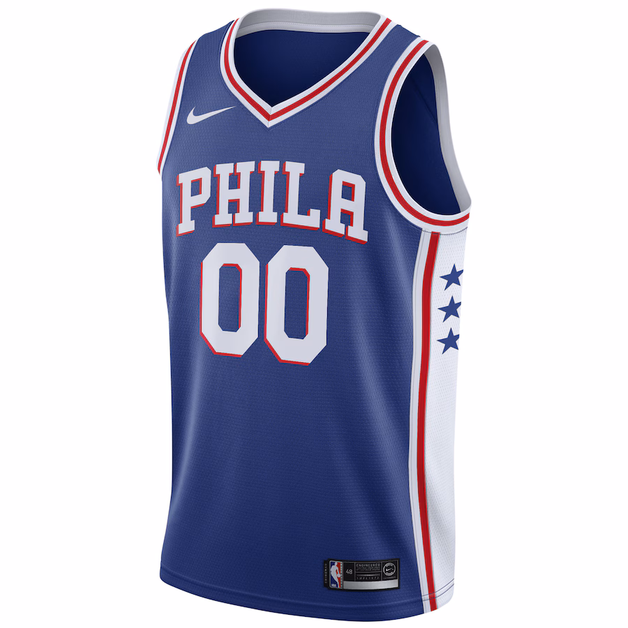 Philadelphia 76ers 2020/21 Swingman Custom Jersey - Icon Edition - Royal Blue