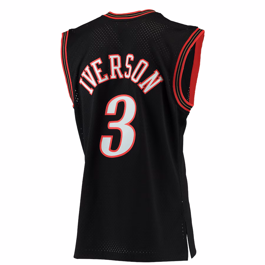 Allen Iverson Philadelphia 76ers Mitchell & Ness 2000/01 Classic Hardwood Swingman Jersey - Black