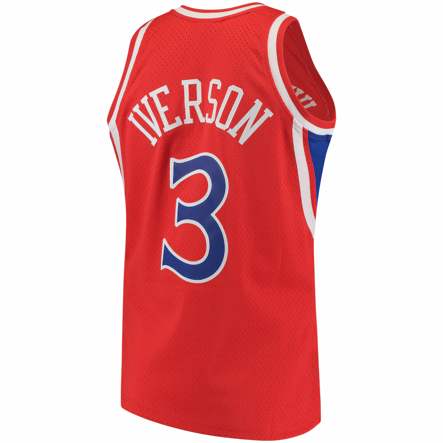 Allen Iverson Philadelphia 76ers Mitchell & Ness 1996/97 Classic Edition Swingman Jersey - Red