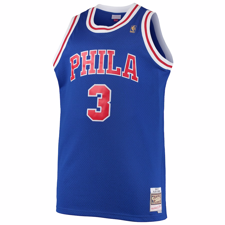 Maglia Swingman Big & Tall Hardwood Classics Mitchell & Ness Philadelphia 76ers Allen Iverson 1996/97