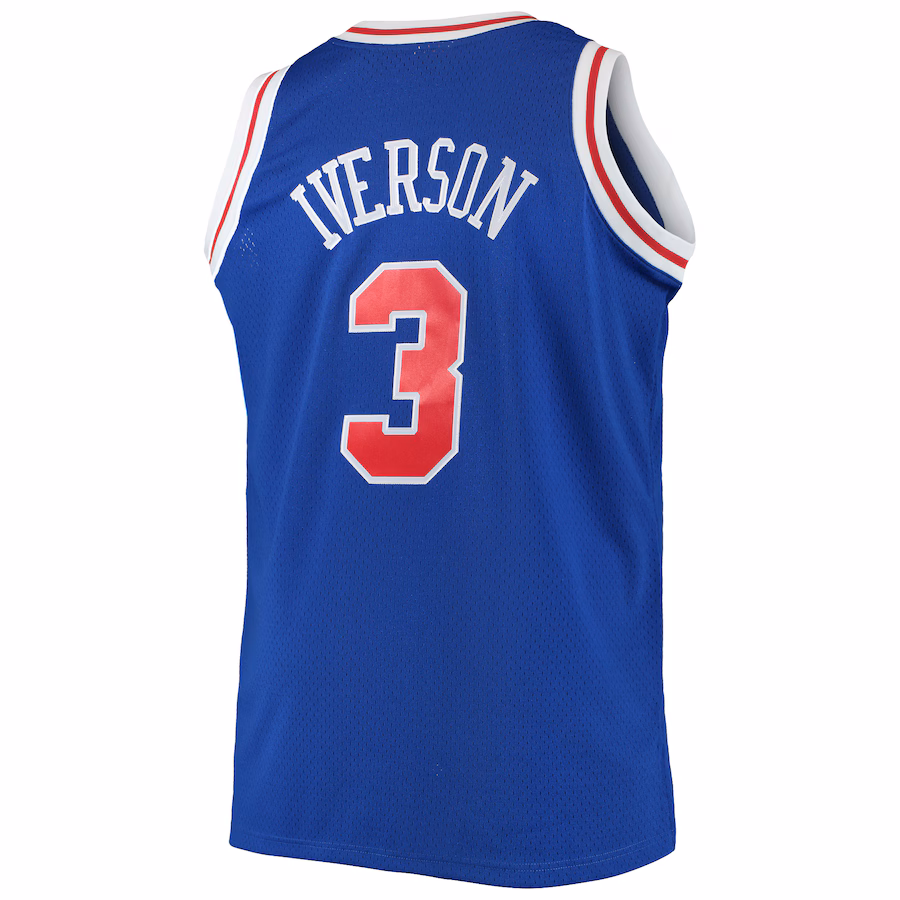 Maglia Swingman Big & Tall Hardwood Classics Mitchell & Ness Philadelphia 76ers Allen Iverson 1996/97