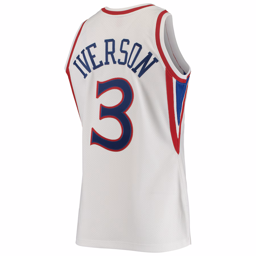 Allen Iverson Philadelphia 76ers Mitchell & Ness 1996/97 Hardwood Classics Jersey - White