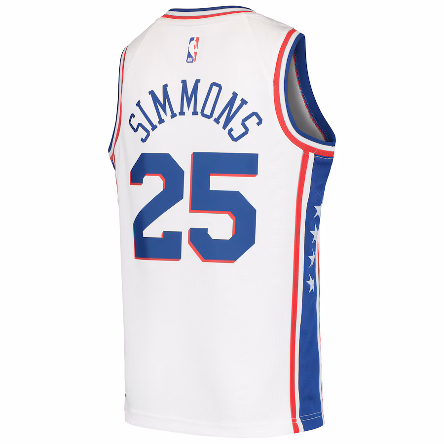 Ben Simmons Philadelphia 76ers Youth Swingman Jersey - White