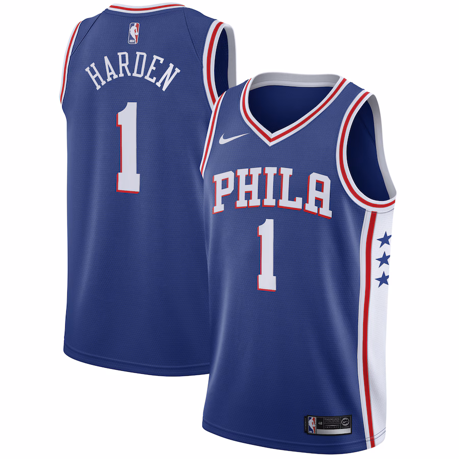 James Harden Philadelphia 76ers Swingman Jersey - Icon Edition - Royal Blue