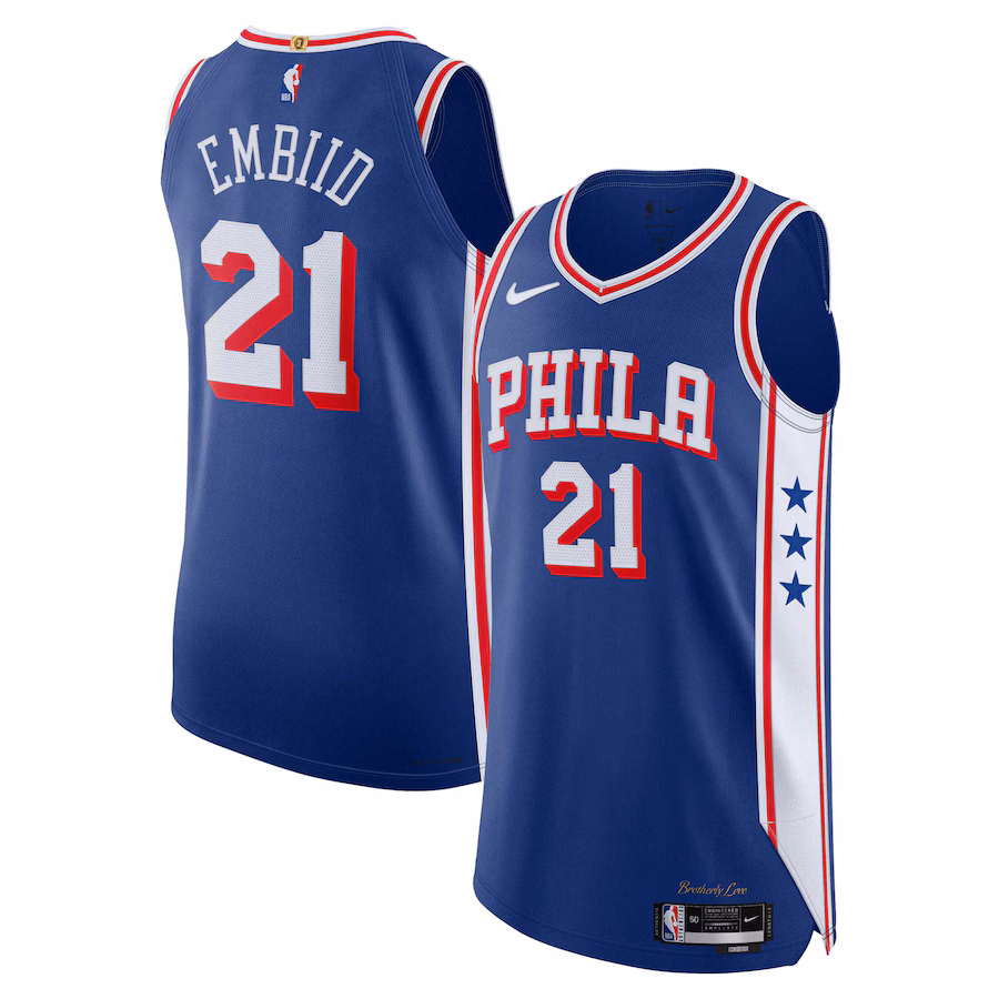 Joel Embiid Philadelphia 76ers Player Jersey - Icon Edition - Royal Blue